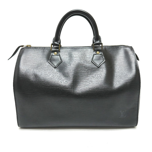 LOUIS VUITTON Boston Duffel bag M59022 Epi Leather black Speedy 30 Women Used Authentic
