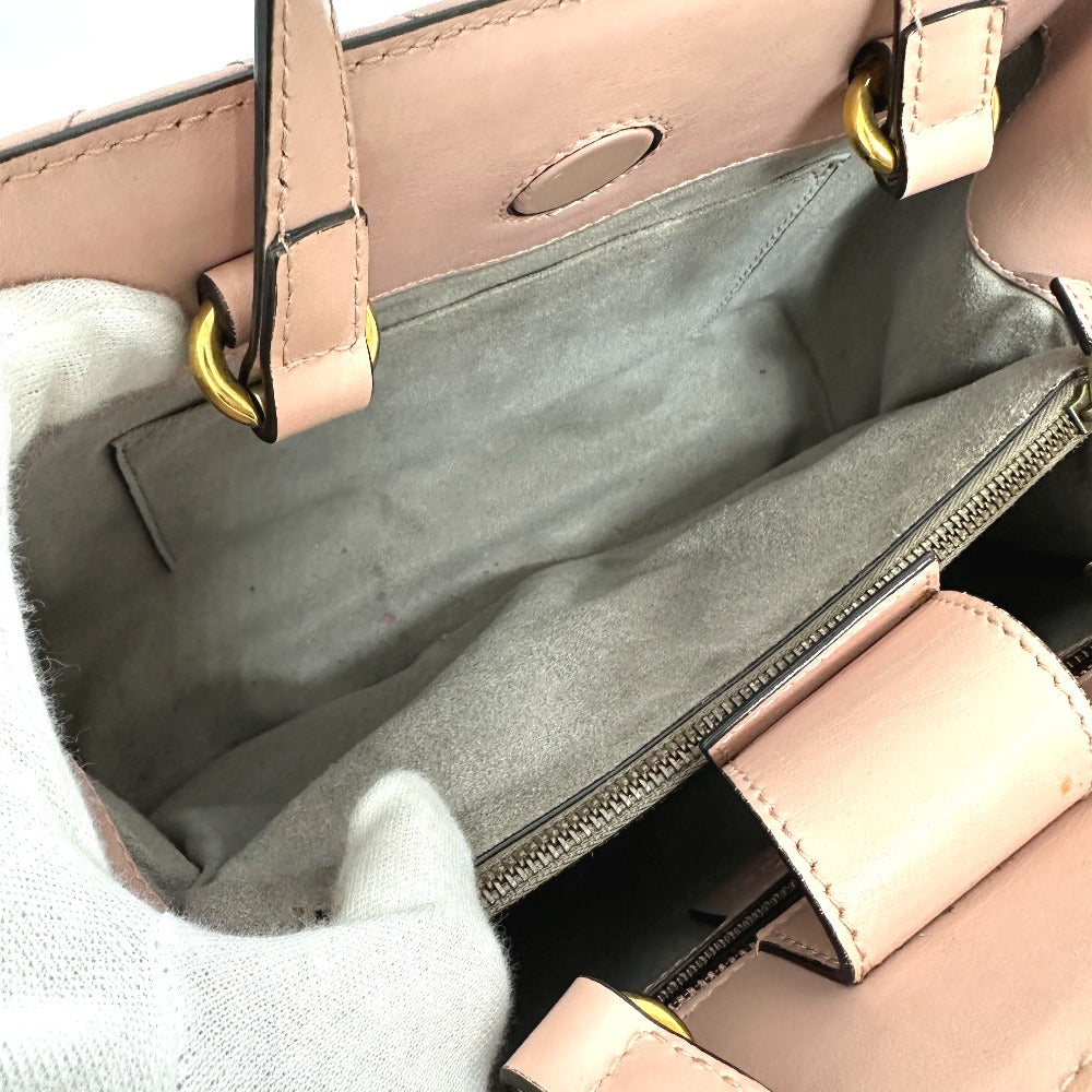 GUCCI Handbag 448054 leather pink GG Marmont Women Used Authentic