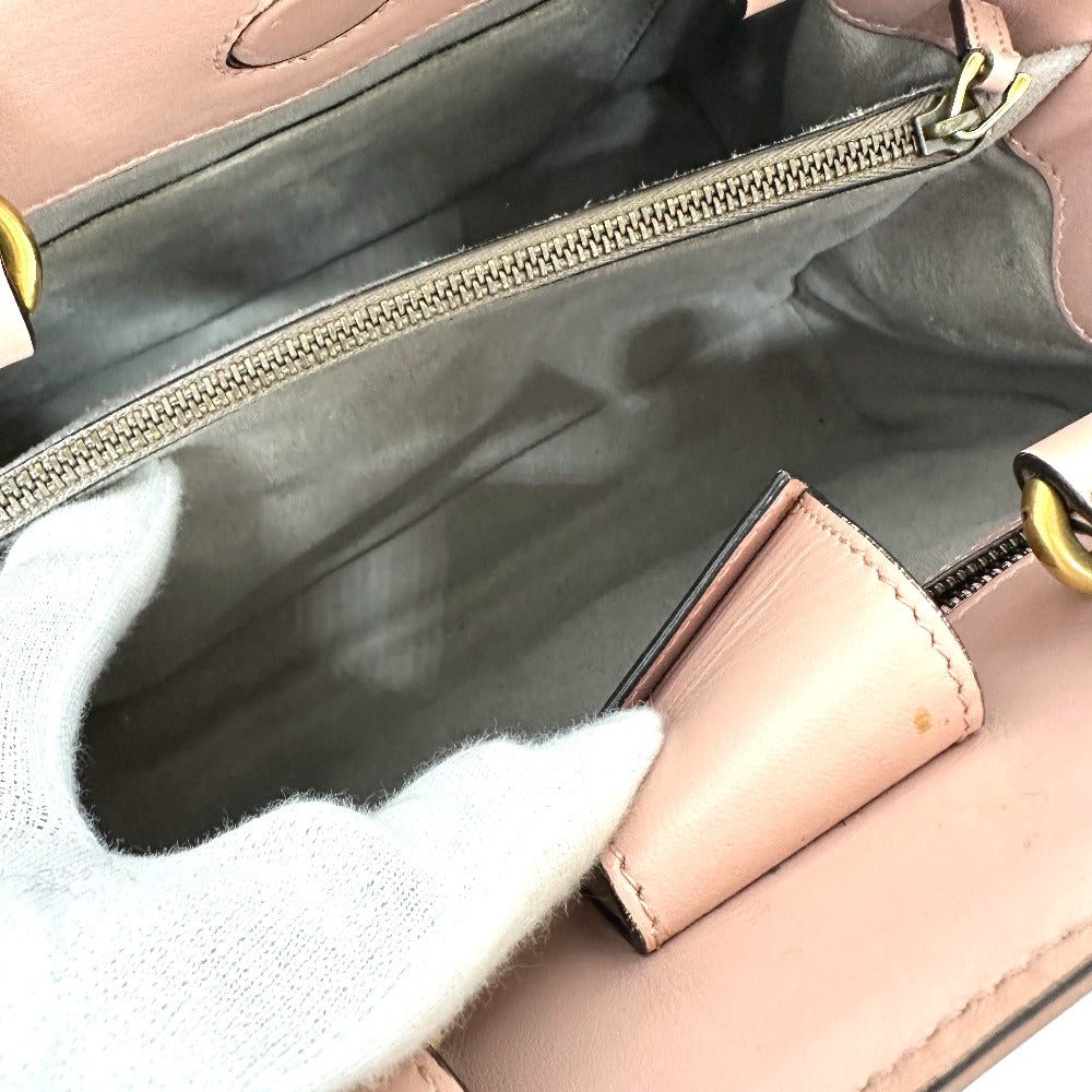 GUCCI Handbag 448054 leather pink GG Marmont Women Used Authentic