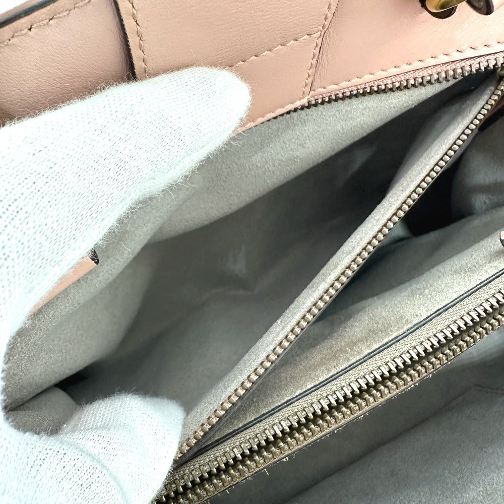 GUCCI Handbag 448054 leather pink GG Marmont Women Used Authentic