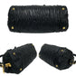 PRADA Handbag leather black PRADA logo Women Used Authentic