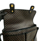 CELINE Shoulder Bag Leather, PVC black Macadam Blason Triomphe Pattern Women Used Authentic