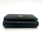 GUCCI Trifold wallet 474746 leather black GG Marmont Compact Wallet