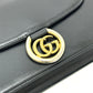 GUCCI Shoulder Bag 589474 leather black GG Marmont