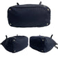 PRADA Shoulder Bag leather Navy