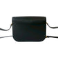 CELINE Shoulder Bag leather black Star Ball logo Metal Women Used Authentic