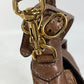 GUCCI Shoulder Bag 223955 leather Brown Crossbody Horsebit Women Used Authentic