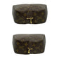 LOUIS VUITTON Shoulder Bag M47500 Leather, PVC Brown 2WAYBag Monogram Spontini Women Used Authentic