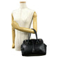 PRADA Handbag leather black PRADA logoMetal Women Used Authentic