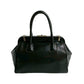 PRADA Handbag leather black PRADA logoMetal Women Used Authentic