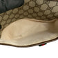 GUCCI Shoulder Bag leather Brown GG logo Metal Sherry line Women Used Authentic