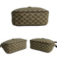 GUCCI Shoulder Bag leather Brown GG logo Metal Sherry line Women Used Authentic