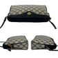 GUCCI Shoulder Bag leather Navy