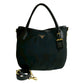 PRADA Tote Bag Nylon, Leather black PRADA logoMetal Women Used Authentic