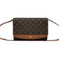 LOUIS VUITTON Shoulder Bag leather Brown Monogram Bordeaux