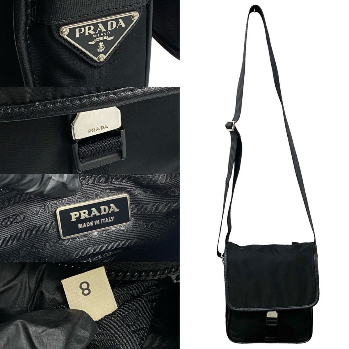 PRADA Shoulder Bag Nylon black