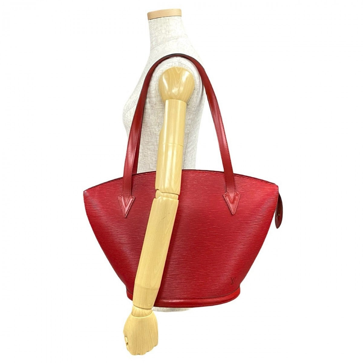 LOUIS VUITTON Tote Bag M52267 Epi Leather Red Epi Sunjack shopping Women Used Authentic