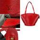 LOUIS VUITTON Tote Bag M52267 Epi Leather Red Epi Sunjack shopping Women Used Authentic