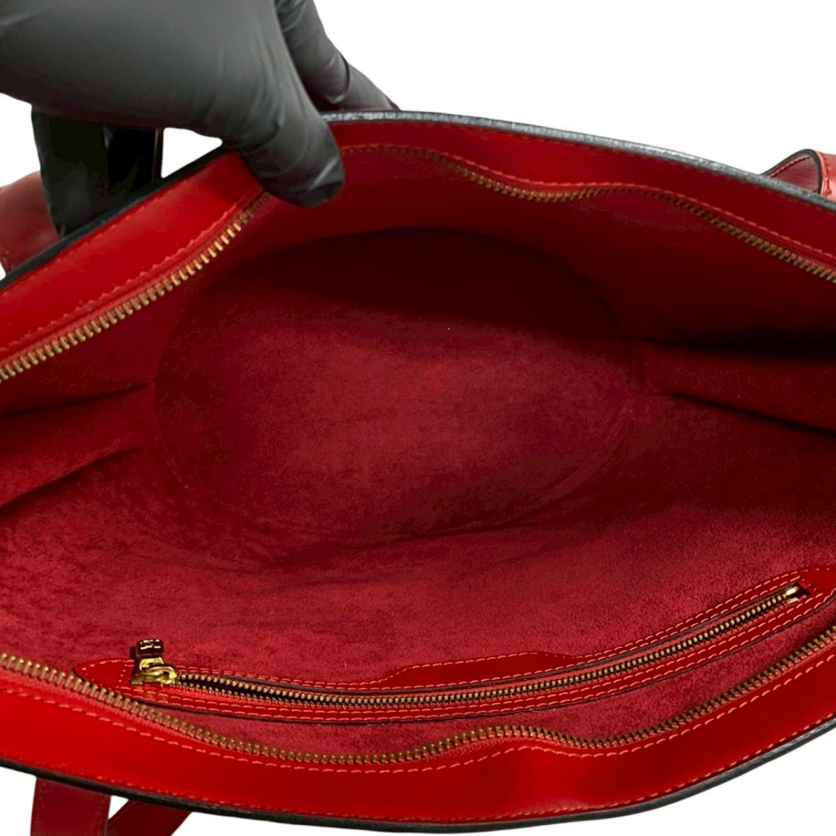 LOUIS VUITTON Tote Bag M52267 Epi Leather Red Epi Sunjack shopping Women Used Authentic