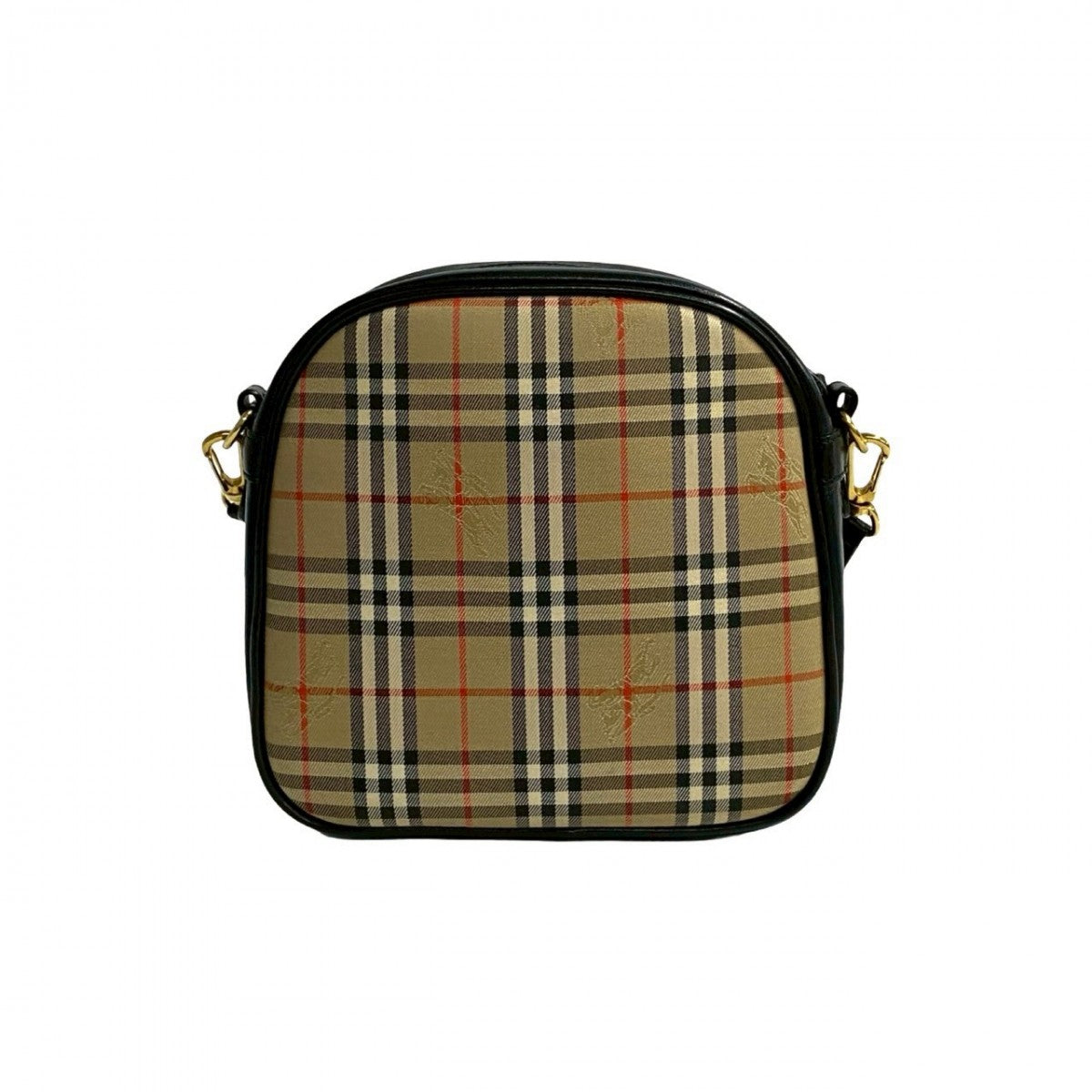 BURBERRY Shoulder Bag Canvas, Leather beige Nova Check Shadow Horse logo Women Used Authentic
