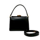 GUCCI Shoulder Bag leather black Bamboo Women Used Authentic