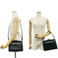 GUCCI Shoulder Bag leather black Bamboo Women Used Authentic