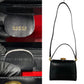 GUCCI Shoulder Bag leather black Bamboo Women Used Authentic