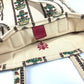 GUCCI Tote Bag canvas beige GARDEN Women Used Authentic