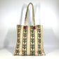 GUCCI Tote Bag canvas beige GARDEN Women Used Authentic