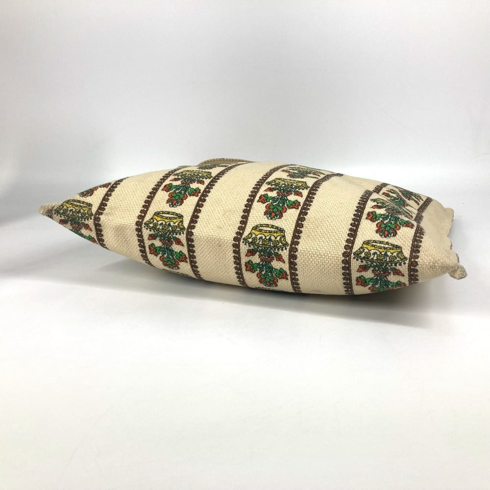 GUCCI Tote Bag canvas beige GARDEN Women Used Authentic