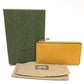GUCCI Coin case 725550 leather yellow logo fragment case mens Used Authentic
