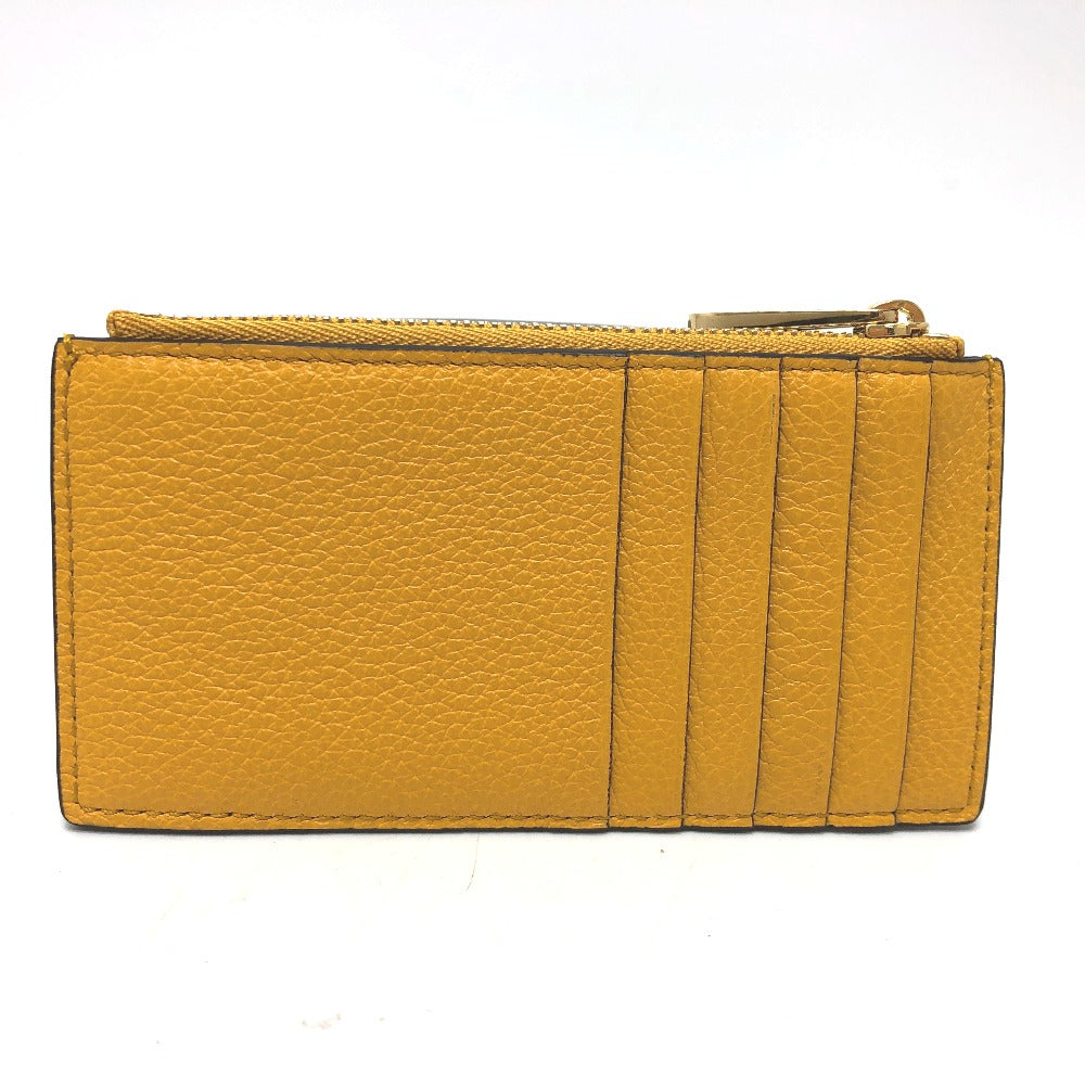 GUCCI Coin case 725550 leather yellow logo fragment case mens Used Authentic