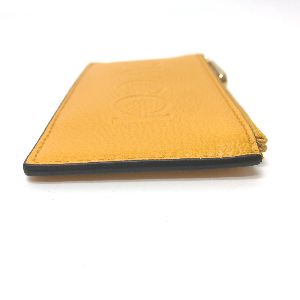 GUCCI Coin case 725550 leather yellow logo fragment case mens Used Authentic