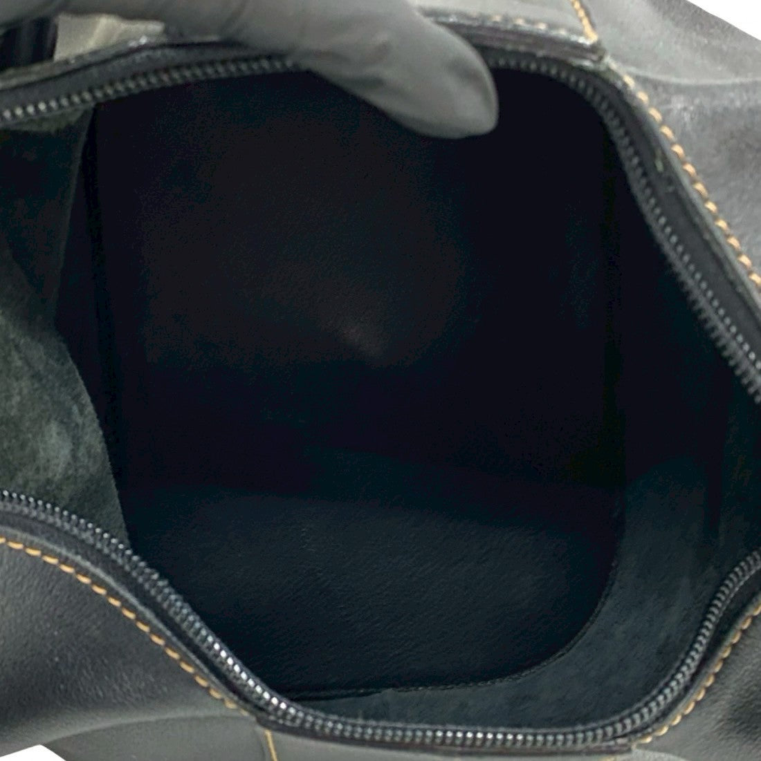 LOEWE Shoulder Bag leather black Anton