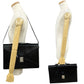LOEWE Shoulder Bag leather black Anagram logo mens Used Authentic