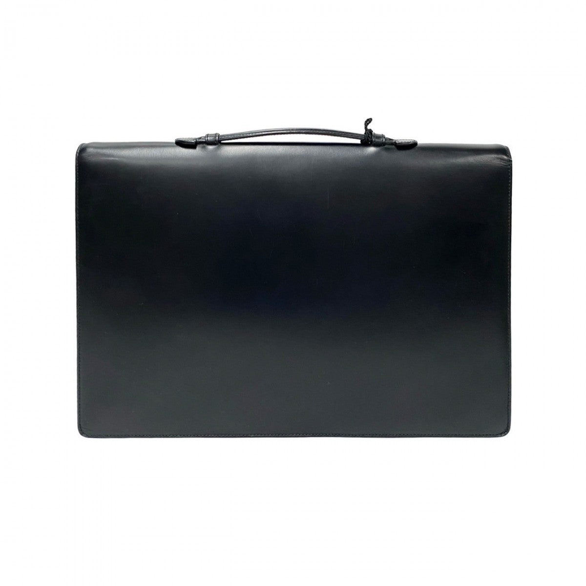 LOEWE Shoulder Bag leather black Anagram logo mens Used Authentic