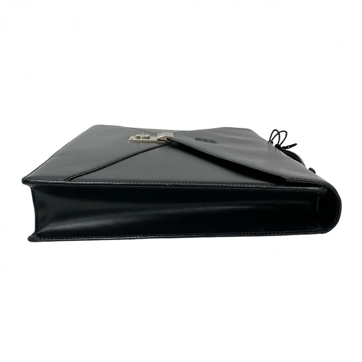 LOEWE Shoulder Bag leather black Anagram logo mens Used Authentic