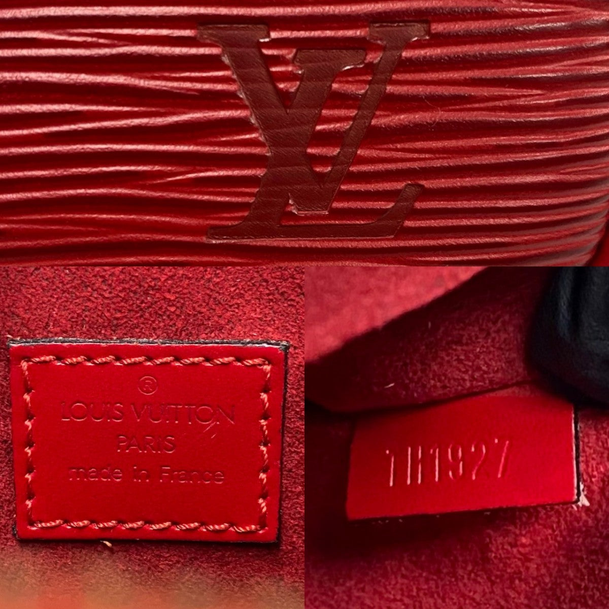 LOUIS VUITTON Handbag  M5208E Epi Leather Red Epi jasmine Women Used Authentic
