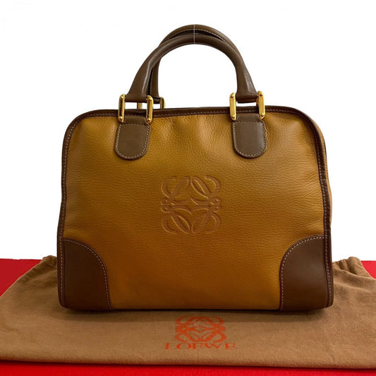 LOEWE Handbag leather Brown Amazona 32