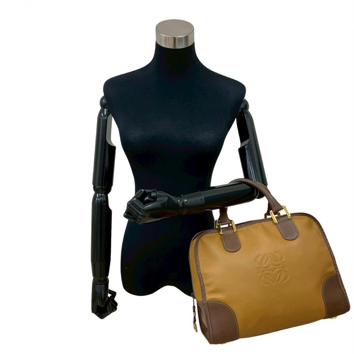 LOEWE Handbag leather Brown Amazona 32