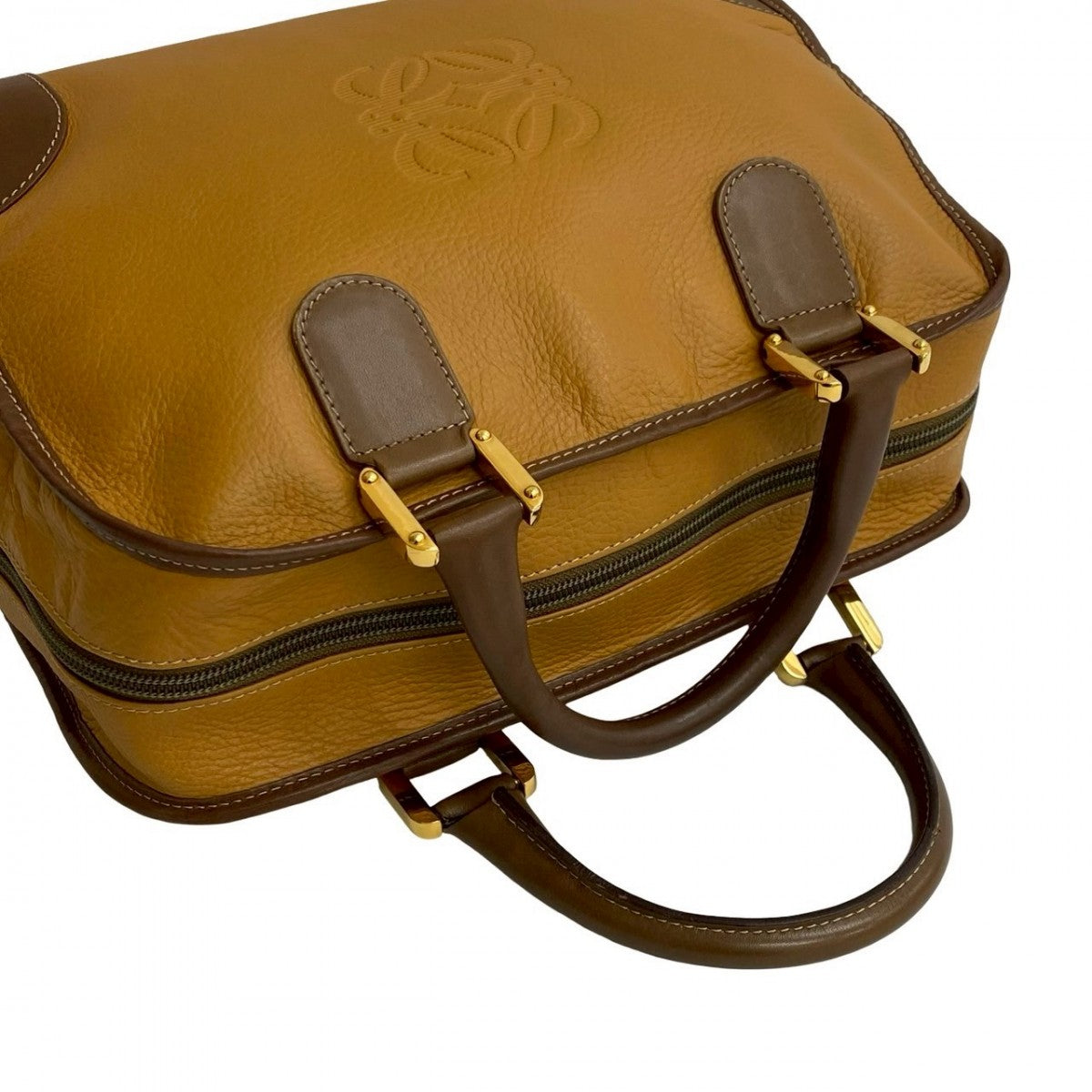 LOEWE Handbag leather Brown Amazona 32