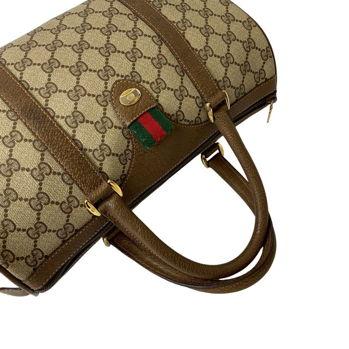 GUCCI Handbag leather Brown Sherry line
