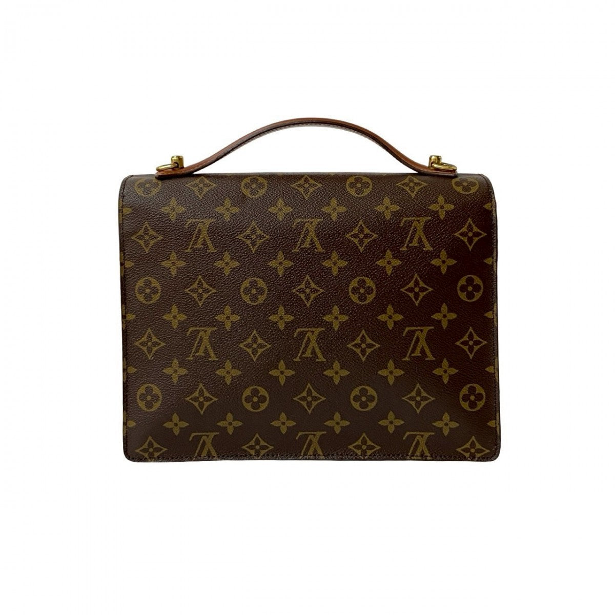 LOUIS VUITTON Shoulder Bag M51185 leather Brown Monogram Monceau28