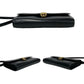 GUCCI Shoulder Bag leather black GG logoMetal Women Used Authentic