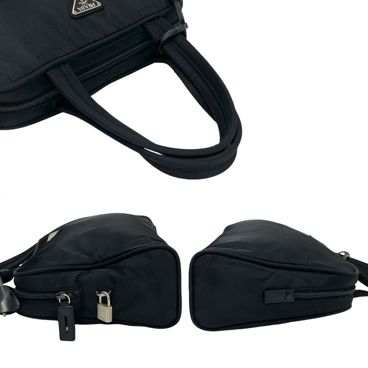PRADA Handbag Nylon black