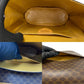 CELINE Shoulder Bag Leather, PVC Brown Macadam Blason Triomphe Pattern Medal Coin Motif Metal Women Used Authentic