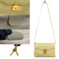GUCCI Shoulder Bag Calfskin, Leather white Ready lock Women Used Authentic