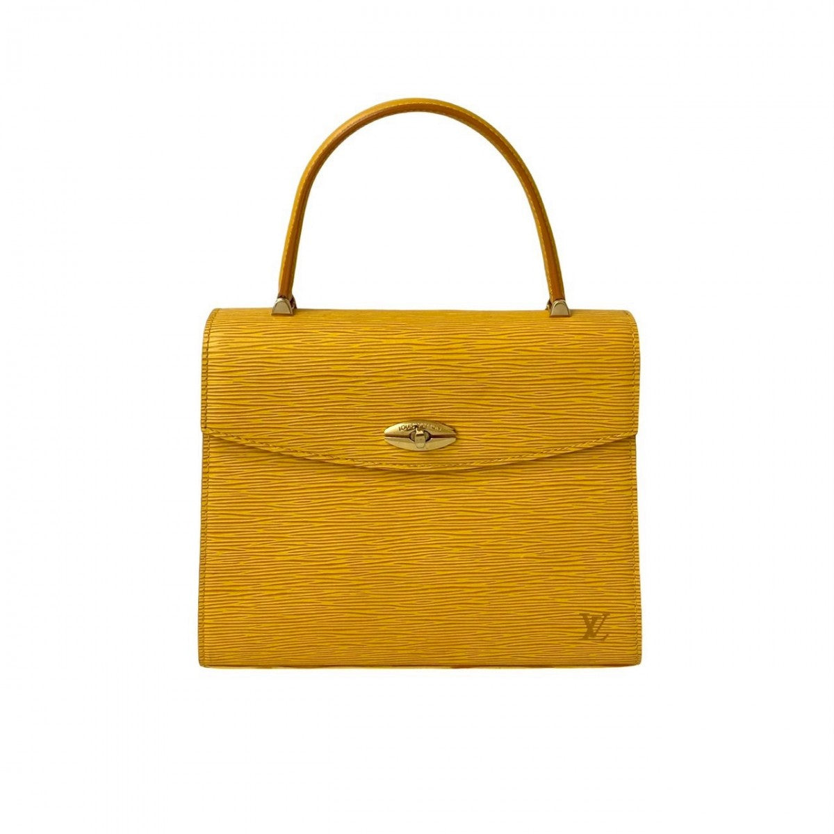 LOUIS VUITTON Handbag M52379 Epi Leather yellow Epi Malesherbes