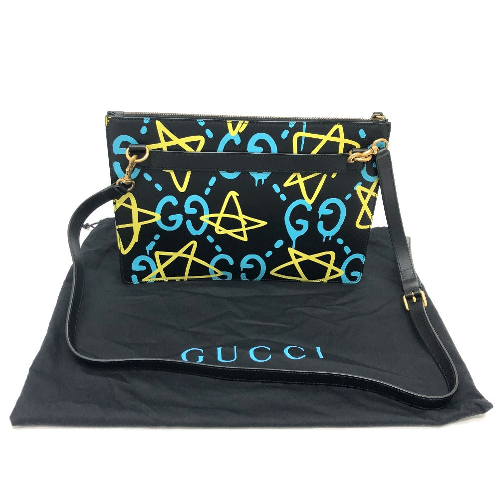 GUCCI Shoulder Bag 429004 leather black ghost
