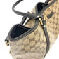 GUCCI Tote Bag 265695 Leather / coated canvas beige GG crystal